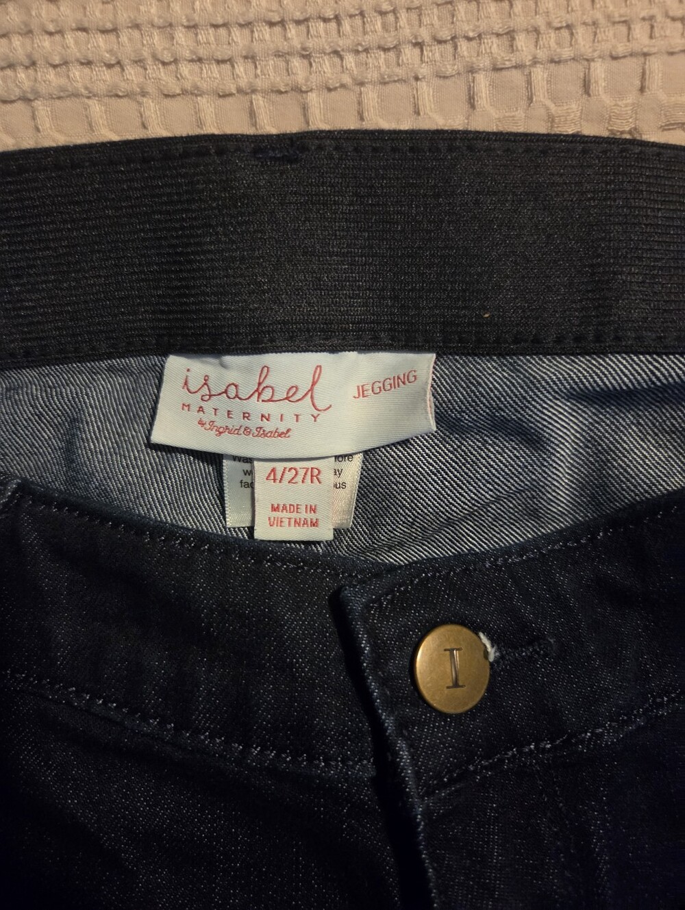 Isabel Maternity Dark Blue Jeggings - 4/27R
